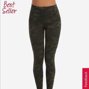 SPANX Legging (Green Camo, Medium) NWT